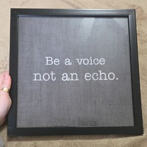 Inspirational Wall Art with Black Frame